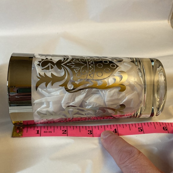 Set (2) MCM Kimiko 1960s Vintage Highball Silver Knight Shield Glasses VGUC - Picture 15 of 17